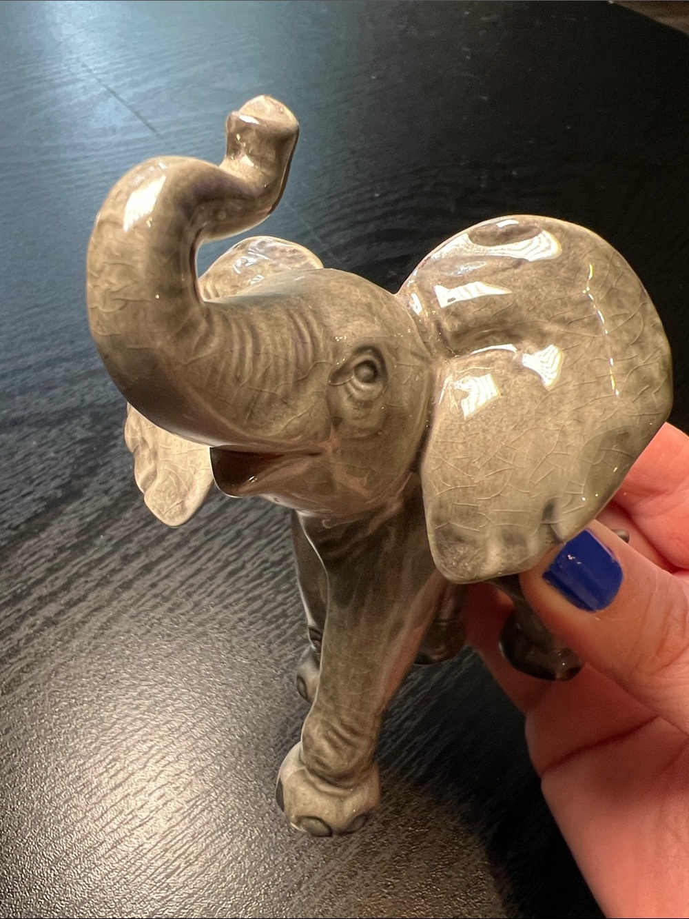 Vintage Goebel Porcelain Baby Elephant Figurine #36012 W. Germany - Picture 10 of 10